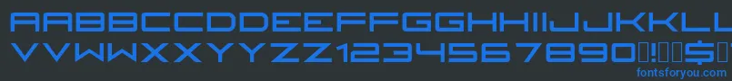 Fireyegf3HeadlineCondensed Font – Blue Fonts on Black Background
