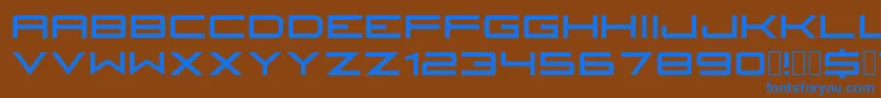 Fireyegf3HeadlineCondensed Font – Blue Fonts on Brown Background