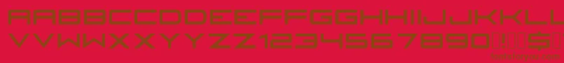 Police Fireyegf3HeadlineCondensed – polices brunes sur fond rouge
