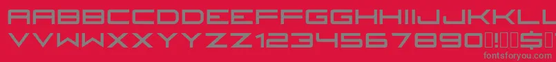 fuente Fireyegf3HeadlineCondensed – Fuentes Grises Sobre Fondo Rojo