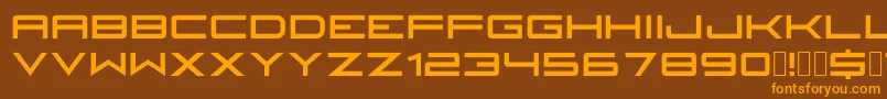 Fireyegf3HeadlineCondensed Font – Orange Fonts on Brown Background