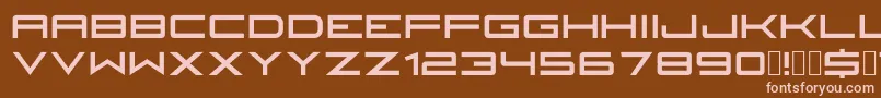 fuente Fireyegf3HeadlineCondensed – Fuentes Rosadas Sobre Fondo Marrón