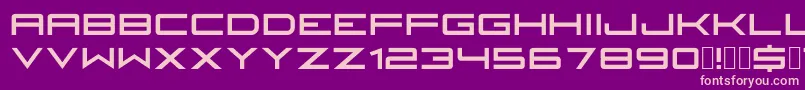 Fireyegf3HeadlineCondensed Font – Pink Fonts on Purple Background