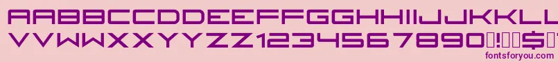Fireyegf3HeadlineCondensed-Schriftart – Violette Schriften auf rosa Hintergrund