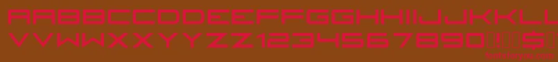 Fireyegf3HeadlineCondensed Font – Red Fonts on Brown Background