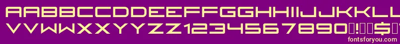 Fireyegf3HeadlineCondensed Font – Yellow Fonts on Purple Background