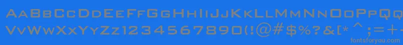 Bankgothicmediumc Font – Gray Fonts on Blue Background