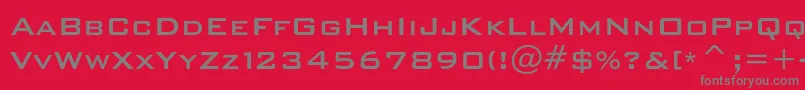 Bankgothicmediumc Font – Gray Fonts on Red Background