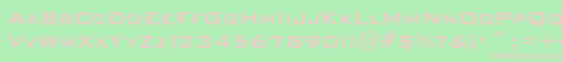 Bankgothicmediumc Font – Pink Fonts on Green Background