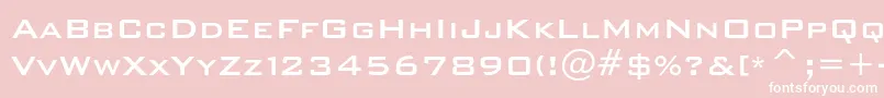 Bankgothicmediumc Font – White Fonts on Pink Background