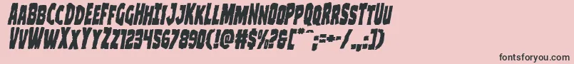 Clubberlangital Font – Black Fonts on Pink Background