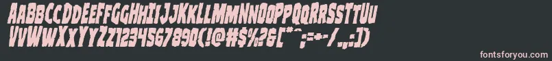 Clubberlangital Font – Pink Fonts on Black Background