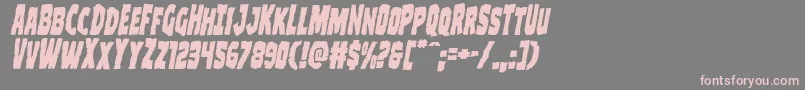 Clubberlangital Font – Pink Fonts on Gray Background