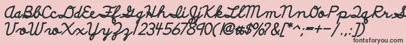 DiscipuliBritannicaBold Font – Black Fonts on Pink Background