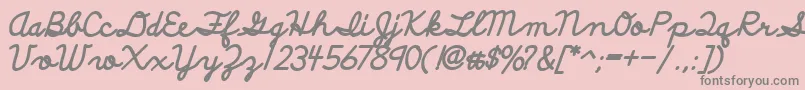 DiscipuliBritannicaBold Font – Gray Fonts on Pink Background