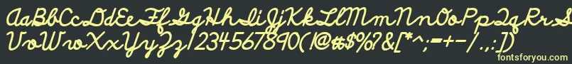 DiscipuliBritannicaBold Font – Yellow Fonts on Black Background