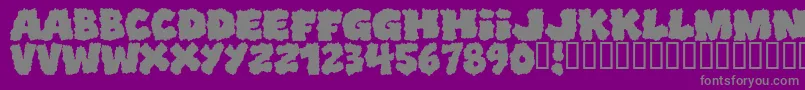 Shopliftersunite Font – Gray Fonts on Purple Background