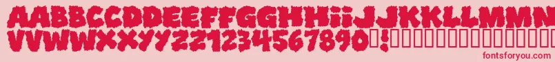 Shopliftersunite Font – Red Fonts on Pink Background
