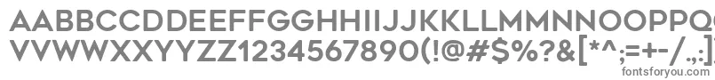 フォントGeometosRounded – 白い背景に灰色の文字