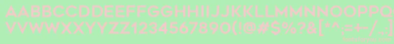 GeometosRounded Font – Pink Fonts on Green Background