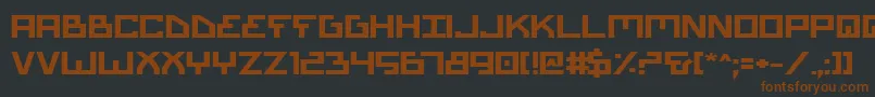 Biotypeb Font – Brown Fonts on Black Background