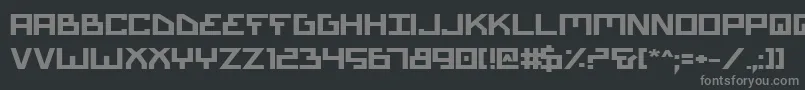 Biotypeb Font – Gray Fonts on Black Background