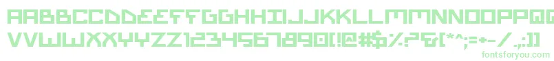 Czcionka Biotypeb – zielone czcionki