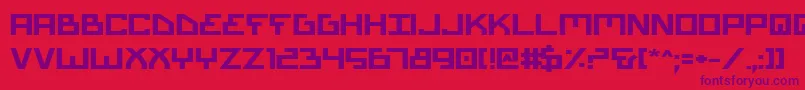 Шрифт Biotypeb – фиолетовые шрифты на красном фоне