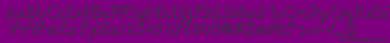 CambridgeshadowMediumRegular Font – Black Fonts on Purple Background