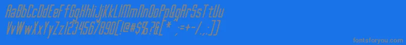GothamNightsItalic Font – Gray Fonts on Blue Background