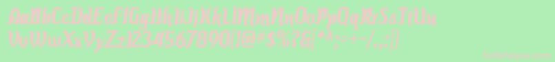 Colourbb Font – Pink Fonts on Green Background