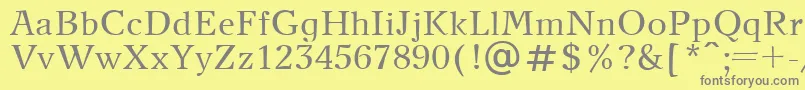 NewJournalPlain.001.001 Font – Gray Fonts on Yellow Background
