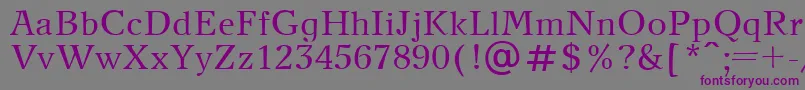NewJournalPlain.001.001 Font – Purple Fonts on Gray Background