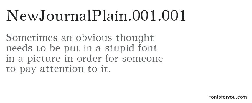 Шрифт NewJournalPlain.001.001