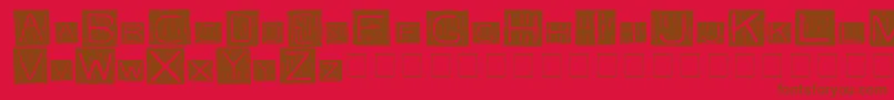 FkafkaMedium Font – Brown Fonts on Red Background
