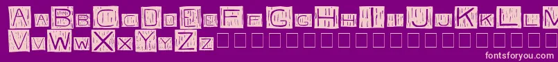 FkafkaMedium Font – Pink Fonts on Purple Background