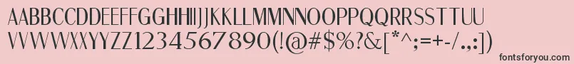 FineSans-fontti – mustat fontit vaaleanpunaisella taustalla