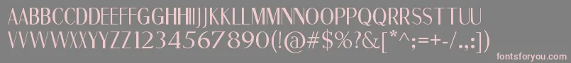 FineSans-fontti – vaaleanpunaiset fontit harmaalla taustalla