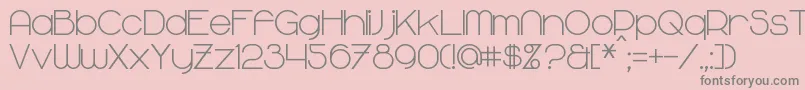 MajoramBold Font – Gray Fonts on Pink Background