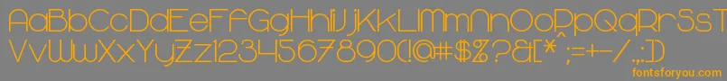 MajoramBold Font – Orange Fonts on Gray Background