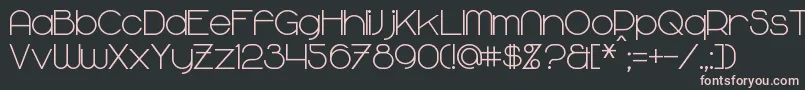 MajoramBold Font – Pink Fonts on Black Background