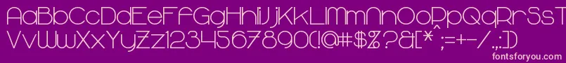 MajoramBold Font – Pink Fonts on Purple Background