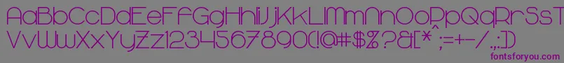 MajoramBold Font – Purple Fonts on Gray Background