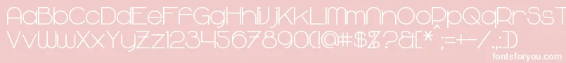 MajoramBold Font – White Fonts on Pink Background