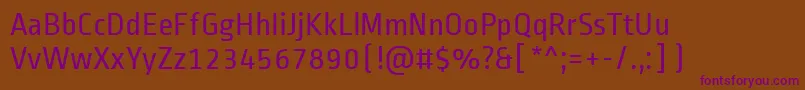 Шрифт RopasansRegular – фиолетовые шрифты на коричневом фоне