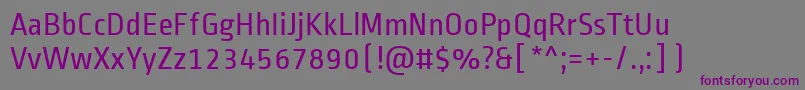 Шрифт RopasansRegular – фиолетовые шрифты на сером фоне