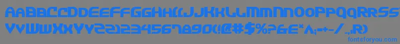 Jannv2b Font – Blue Fonts on Gray Background