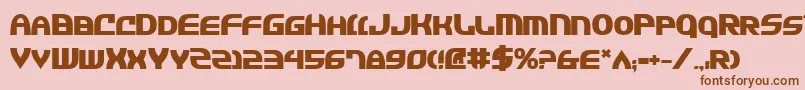 Jannv2b Font – Brown Fonts on Pink Background