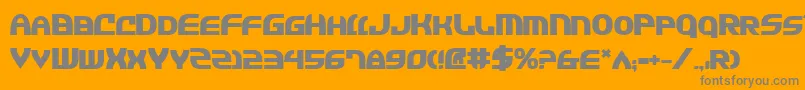 Jannv2b Font – Gray Fonts on Orange Background