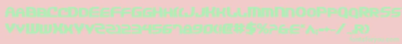 Jannv2b Font – Green Fonts on Pink Background